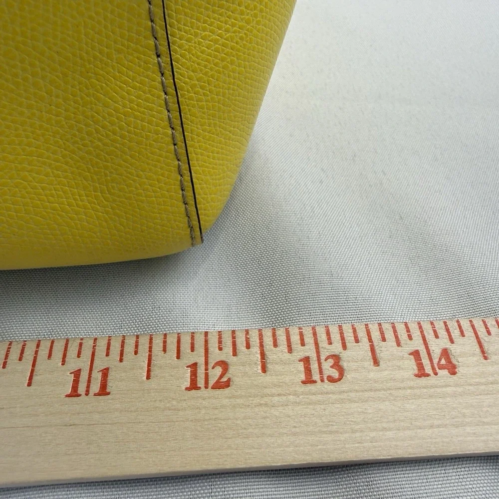Dooney & Bourke Claremont Miller Yellow‎ Leather Satchel Purse Handbag